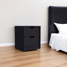 Load image into Gallery viewer, 19" Two Drawer Nightstand With Integrated Tech - Black