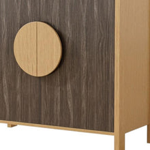 Load image into Gallery viewer, 31" Solid Wood Console Accent Cabinet With Two Doors - Sepia
