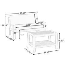 Load image into Gallery viewer, 2 Piece Conversation Set, Loveseat & Coffee Table