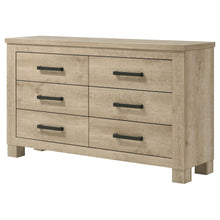 Load image into Gallery viewer, Sansome - 6 Drawer Bedroom Dresser With Pulls - Oak