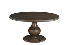 Load image into Gallery viewer, 60" Solid Wood Pedestal Base Round Top Dining Table - Brown