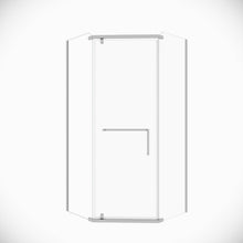 Load image into Gallery viewer, Frameless Neo Angle Shower Door WithTempered Glass