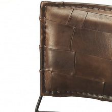 Load image into Gallery viewer, 33" Faux Leather Side Chair - Brown