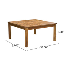 Load image into Gallery viewer, Perla - Rustic Square Coffee Table With Block Legs