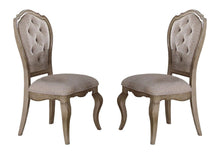 Load image into Gallery viewer, Tufted And Upholstered Fabric And Solid Wood Dining Side Chairs (Set of 2) - Beige