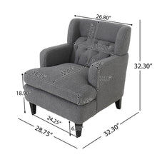 Load image into Gallery viewer, Upholstered Accent Chair Tufted Armchair For Living Room And Bedroom