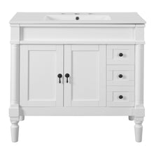 Load image into Gallery viewer, Bathroom Vanity With Ceramic Sink, 2 Doors 3 Drawers, Soft Close Design