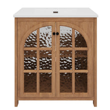 Load image into Gallery viewer, Vintage Farmhouse Bathroom Vanity With Ceramic Sink