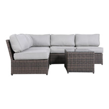 Load image into Gallery viewer, Comfortable Modern Patio Rattan Sectional Set With Cushions