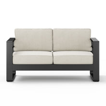 Load image into Gallery viewer, Maya Bay - Loveseat - Black / Beige