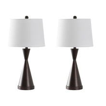 Load image into Gallery viewer, Novelty Table Lamps With Empire Shades (Set of 2) - Antiqued Bronze
