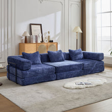 Load image into Gallery viewer, Convertible Floor Sofa Bed, Boneless Modular Sectional Sofa For Living Room