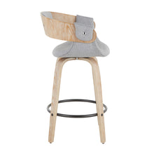 Load image into Gallery viewer, Elisa - Farmhouse Counter Stool (Set of 2) - White Washed / Gray