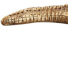Load image into Gallery viewer, Golden Crocodile Finish Sculpture - Gold / Brass
