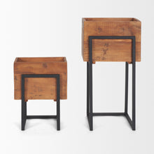 Load image into Gallery viewer, Rectangular Urn Planters (Set of 2) - Brown