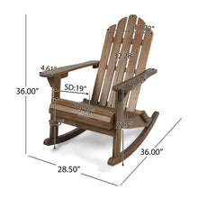 Load image into Gallery viewer, Echoes - Outdoor Acacia Wood Adirondack Rocking Chair