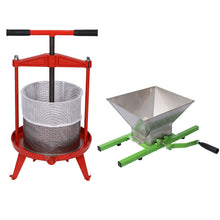 Load image into Gallery viewer, Manual Fruit Wine Press And Crusher For Kitchen, 100% Natural Juice Maker - Green
