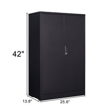 Load image into Gallery viewer, Metal Storage Cabinet With Locking Doors And Adjustable Shelf, Folding Filing Storage Cabinet, Folding Storage Locker Cabinet For Home Office, School, Garage