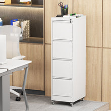 Load image into Gallery viewer, Drawer Metal Locking Vertical File Cabinet With Wheels Heavy Duty Lockable Storage