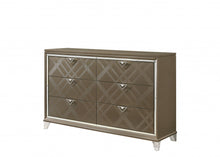 Load image into Gallery viewer, Solid Wood Six Drawer Double Dresser - Champagne