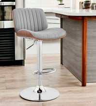 Load image into Gallery viewer, 43" Swivel Adjustable Height Bar Chair - Gray