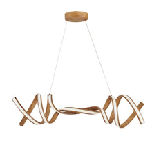Load image into Gallery viewer, Two Light Metal LED Dimmable Smart Enabled Chandelier - Brown