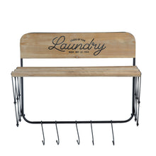 Load image into Gallery viewer, Laundry Rack With Accordion Design - Brown / Black - Black Brown