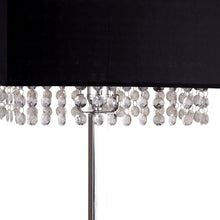 Load image into Gallery viewer, Bling Glam Faux Crystal Rectangular Table Lamp - Black