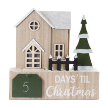 Load image into Gallery viewer, Christmas Tabletop Sign With LED - Beige / Green / White