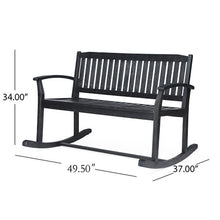 Load image into Gallery viewer, Baxter - Rocking Loveseat - Dark Gray