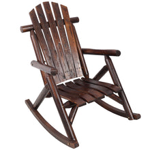 Load image into Gallery viewer, Durable Wooden Porch Rocker, Fir Log Rocking Chair