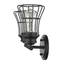 Load image into Gallery viewer, Two Light Cage Wall Sconce - Matte Black
