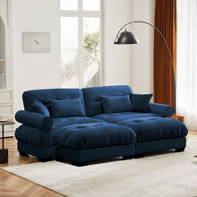 Load image into Gallery viewer, Super Comfort Oversized Modular Sectional Sofa With Movable Ottoman