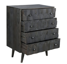 Load image into Gallery viewer, Solid Wood Four Drawer Dresser - Dark Gray