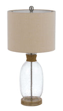 Load image into Gallery viewer, Mason Jar Table Lamp With Brown Drum Shade - Brown