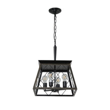Load image into Gallery viewer, Four Light Metal Chandelier With Shades - Gold