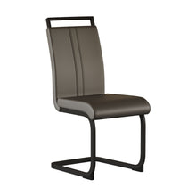 Load image into Gallery viewer, Modern Dining Chairs With High Back Upholstered Design Metal Legs