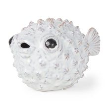 Load image into Gallery viewer, Puffer Fish Tabletop Sculpture - White