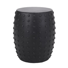Load image into Gallery viewer, Outdoor End Table With Outstanding Studded Design - Matte Black