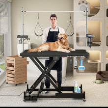Load image into Gallery viewer, Super Deluxe Electric Pet Grooming Table, Height Adjustable