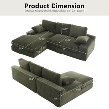 Load image into Gallery viewer, Compressed Sofa With 3 Back Cushions, 2 Throw Pillows
