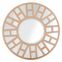 Load image into Gallery viewer, 32" Round Metal Framed Accent Mirror - Gold