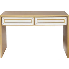 Load image into Gallery viewer, 48" Mirrored Glass Console Table - Gold