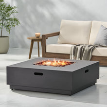 Load image into Gallery viewer, Modern Square Fire Pit With 50,000 Btu