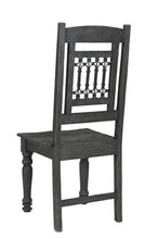Load image into Gallery viewer, Wood Slat Back Dining Side Chairs (Set of 2) - Black