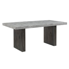 Load image into Gallery viewer, 78" Wood Double Pedestal Base Dining Table - Gray