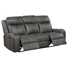 Load image into Gallery viewer, Forrest - Motion Reclining Sofa Comfort With Elegant Tufting And Wide Track Arms - Gray