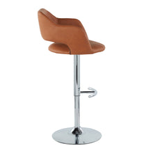 Load image into Gallery viewer, Margarite - Contemporary Ajustable Barstool With Swivel With Rounded T Footrest (Set of 2)