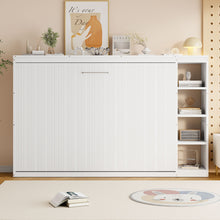 Load image into Gallery viewer, Murphy Bed With Bookshelf And Storage