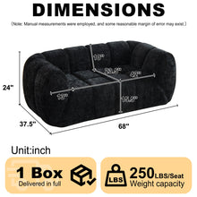 Load image into Gallery viewer, Quilted Cloud Sofa With Rounded Armrests And Piano Key Backrest Design